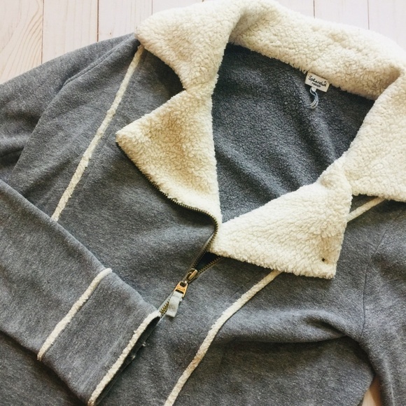 SPLENDID Heather French Terry Moto Jacket M EUC - Picture 4 of 10